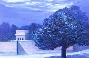 Anita Ree Mango tree by moonlight Spain oil painting artist